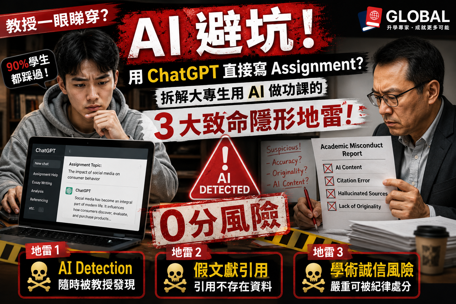 用 AI 做功課的 3 大致命